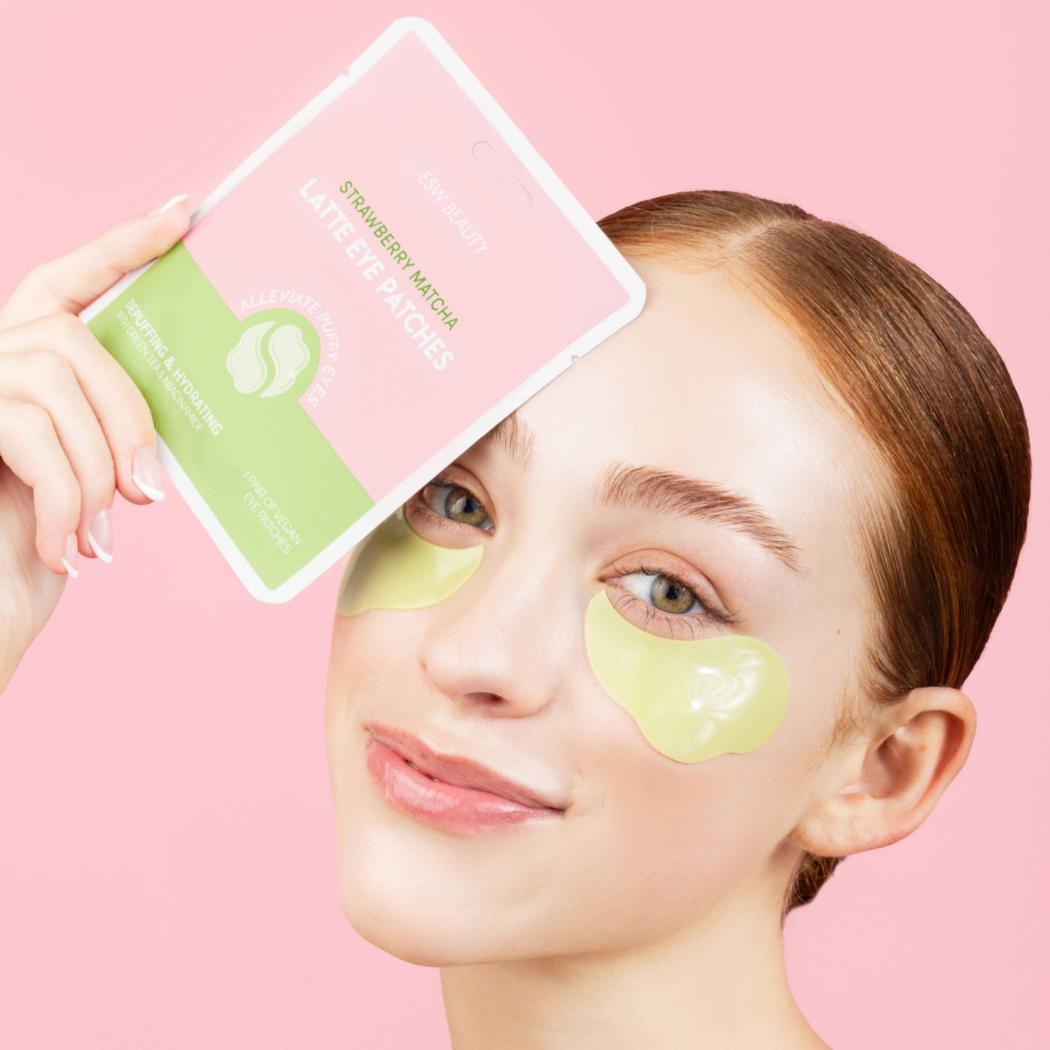 Strawberry Matcha Latte Depuffing & Hydrating Eye Patches