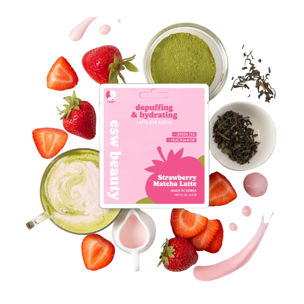 Strawberry Matcha Latte Depuffing & Hydrating Eye Patches