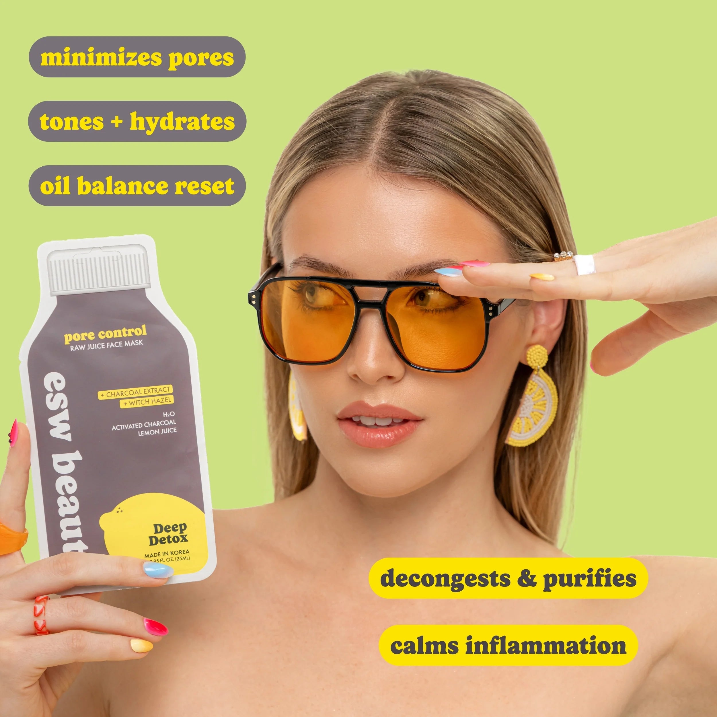 Deep Detox Pore Control Raw Juice Sheet Mask