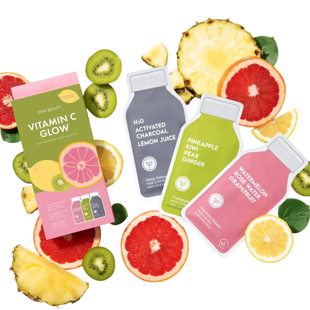 Vitamin C Glow Antioxidant Rich Sheet Mask Set